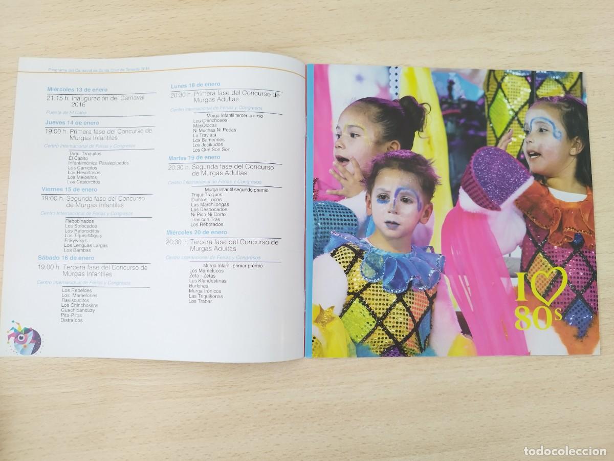 Coleccionismo: Programa del Carnaval de Santa Cruz de Tenerife A&ntilde;o 2016 - Foto 2