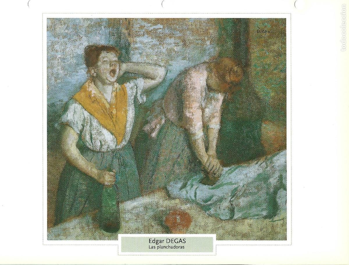 Coleccionismo: EDGAR DEGAS. LAS PLANCHADORAS. L&Aacute;MINA FICHA PLANETA DeAGOSTINI 2006
