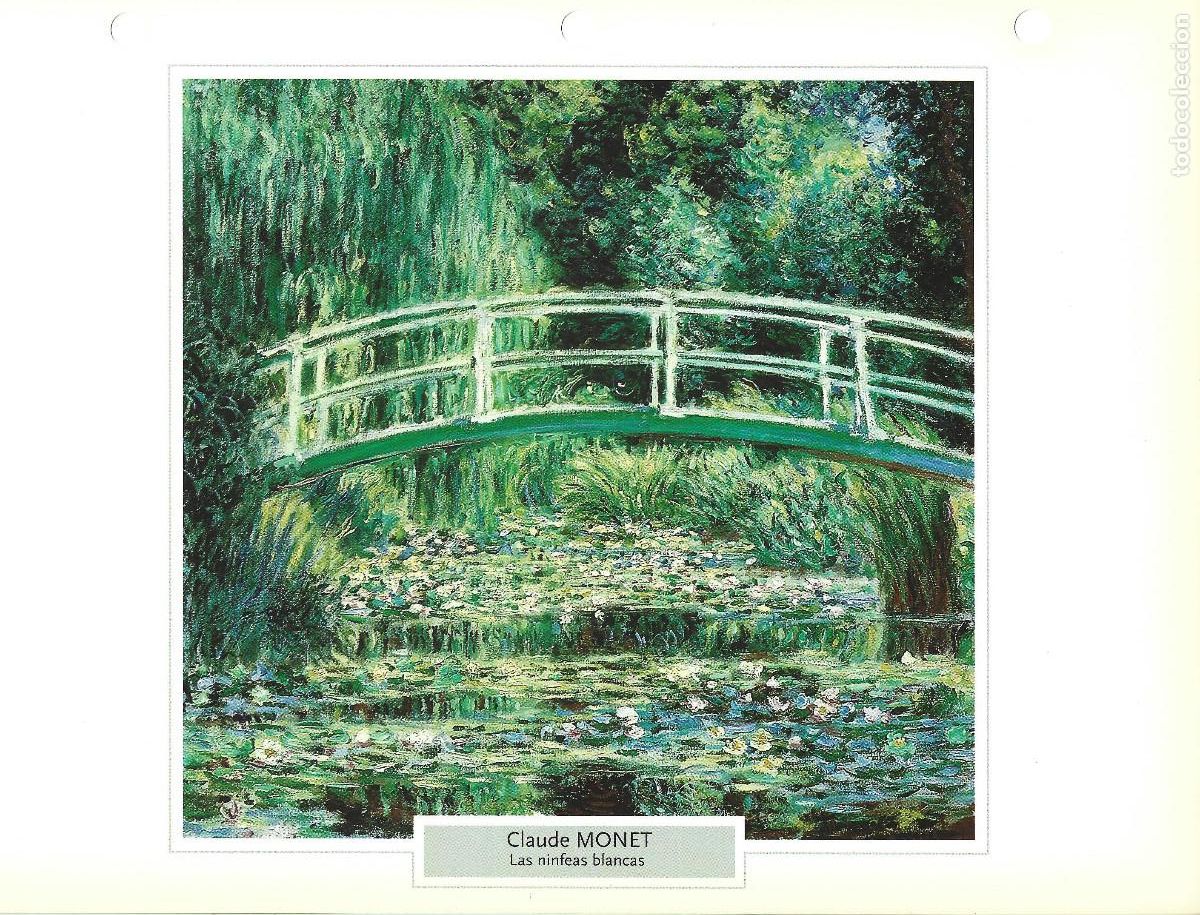 Coleccionismo: CLAUDE MONET. LAS NINFEAS BLANCAS. L&Aacute;MINA FICHA PLANETA DeAGOSTINI 2006