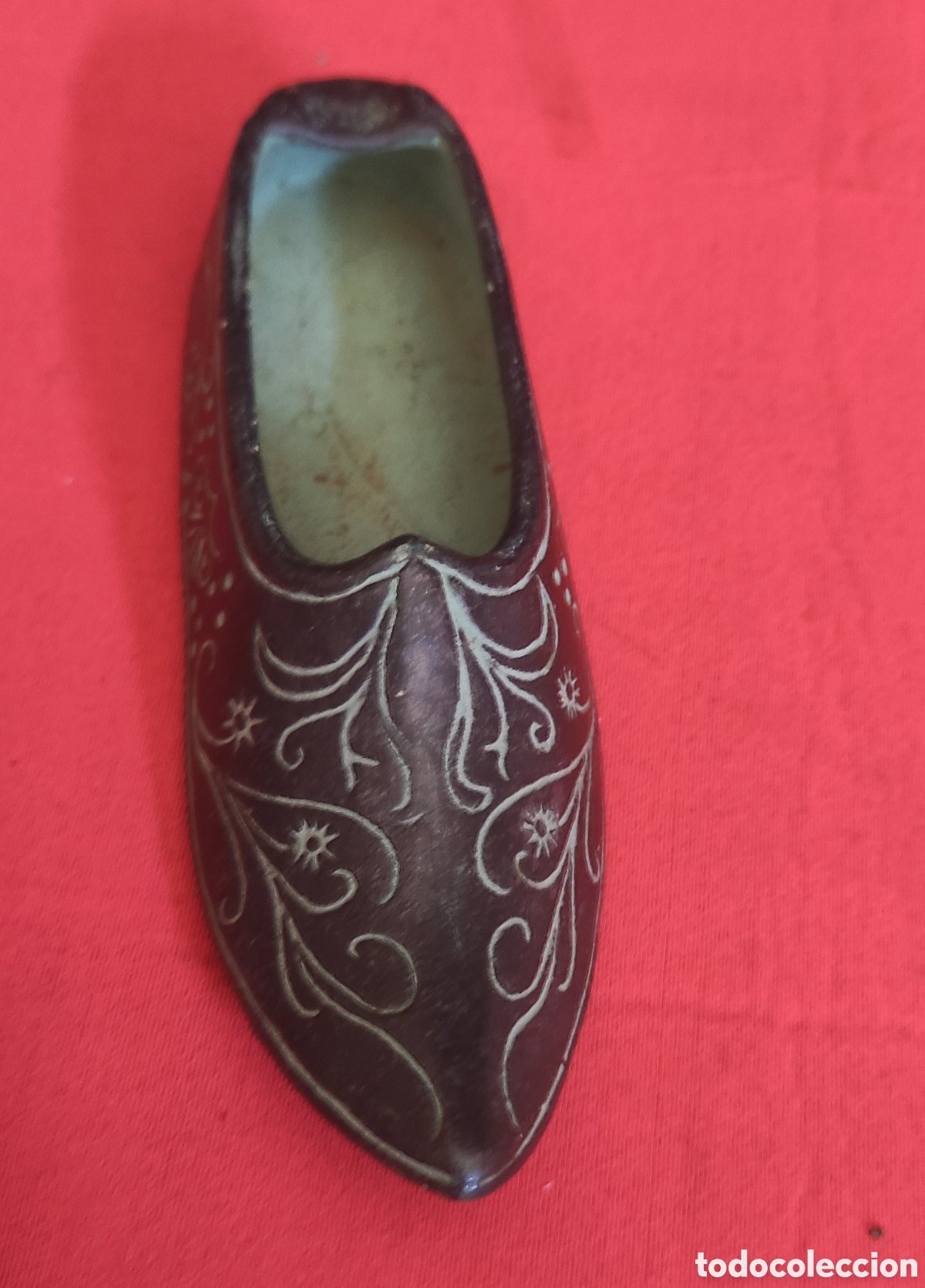 Coleccionismo: Babucha / cenicero de piedra - Foto 1