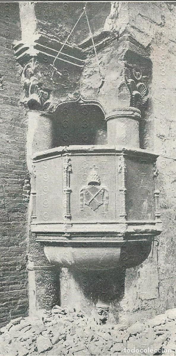 Coleccionismo: BARCELONA SAGRADO CORAZON SUCESOS 1909 12X6 LAMINA DE EPOCA PROCEDENCIA DESCONOCIDA L52