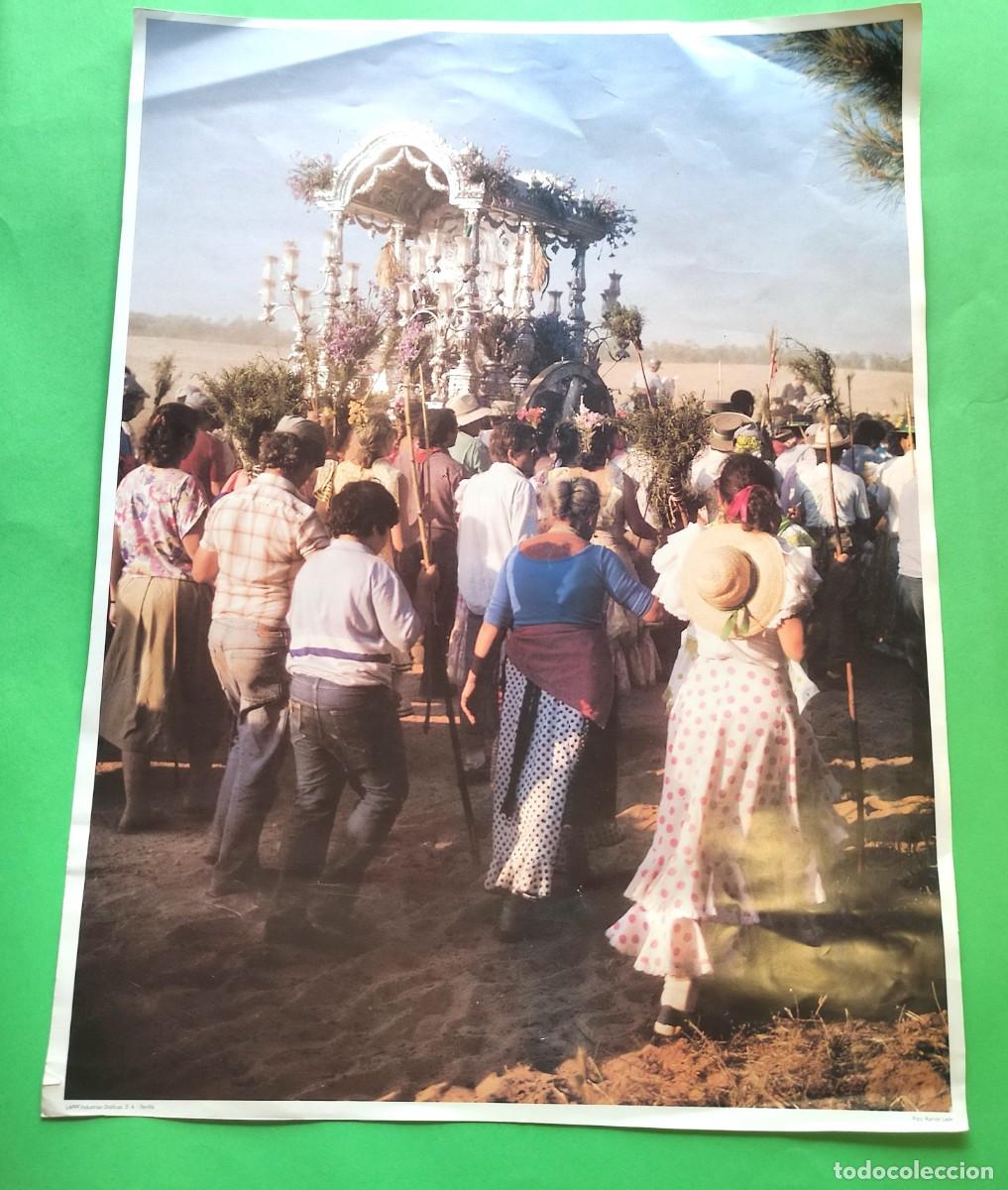 Collectionnisme: LAMINA FOTO CAMINO DEL ROCIO * HERMANDAD ROCIERA * FOTO RAMON LEON ** 33X45