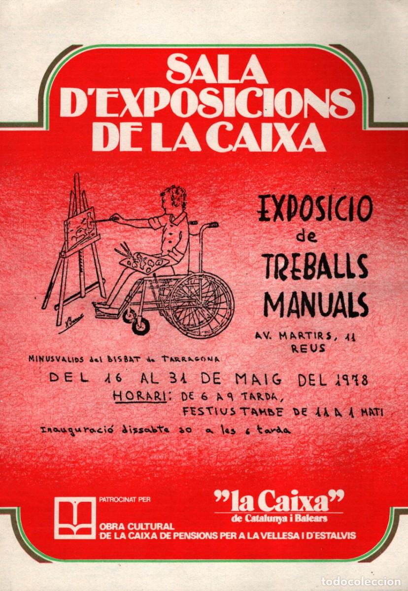 Coleccionismo: sala exposicions la Caixa treballs manuals martirs Reus 1978