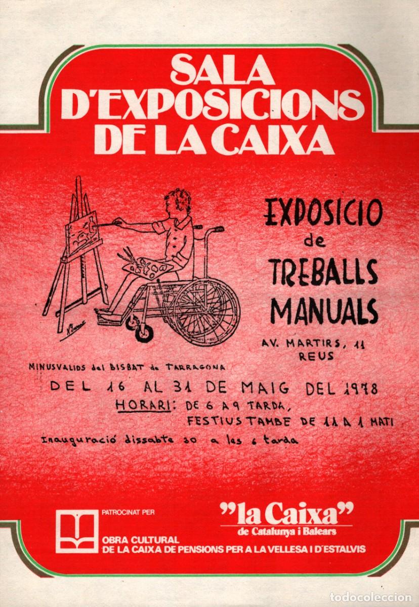 Coleccionismo: sala exposicions la Caixa exposicio treballs manuals Reus 1978