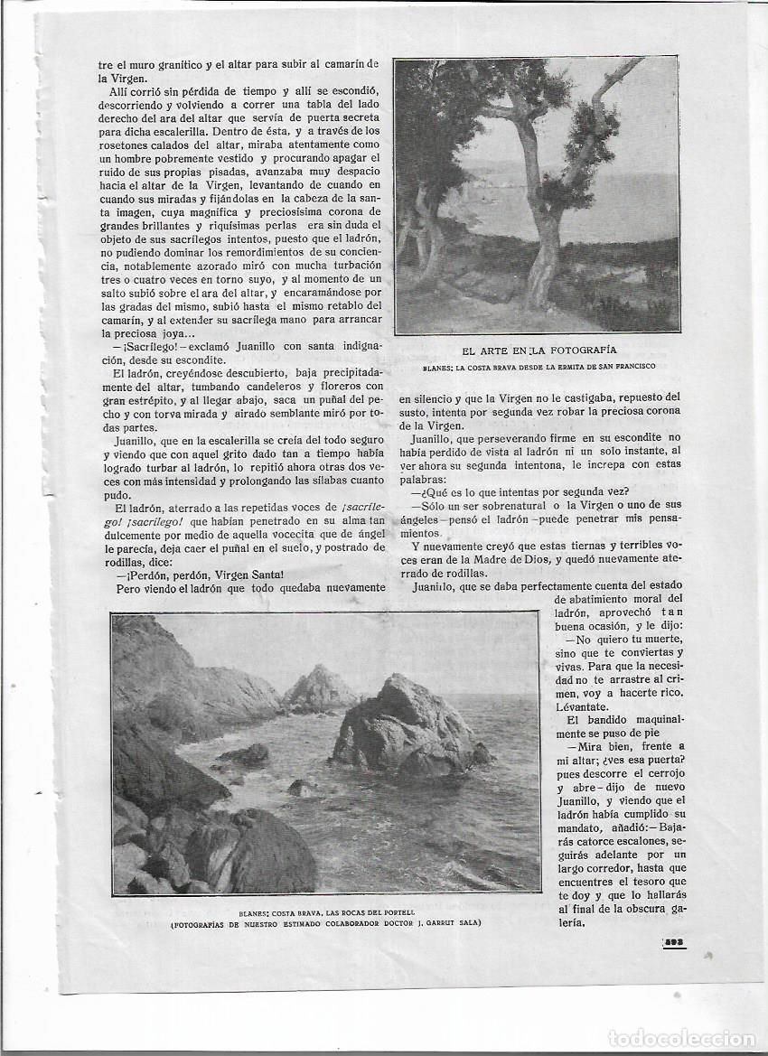 Collecting paper: A&Ntilde;O 1919 RECORTE PRENSA ARTE EN LA FOTOGRAFIA BLANES ROCA ROQUES DEL PORTELL FOTO GARRUT SALA