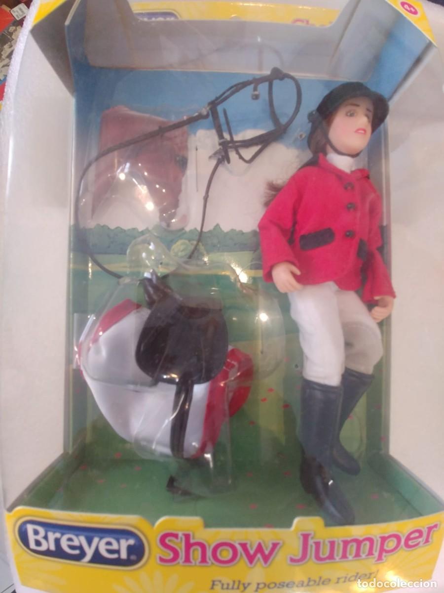 Coleccionismo: BREYER JINETE CHELSEA SHOW JUMPER NUEVO EN CAJA NUMERO 1 ESCALA 1/10. IDEAL MADELMAN