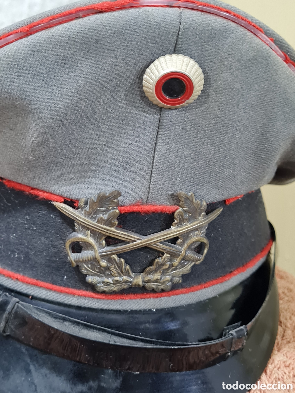 Coleccionismo: Gorro de plato de oficial Aleman - Foto 2