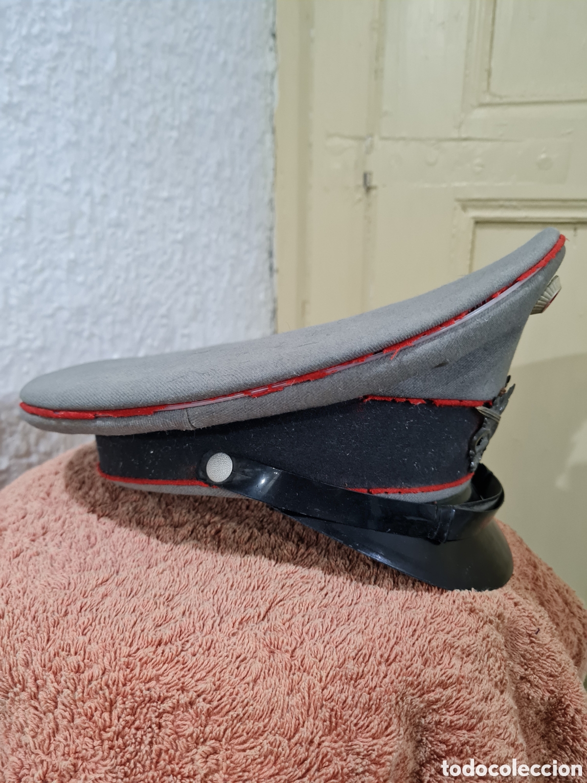 Coleccionismo: Gorro de plato de oficial Aleman - Foto 3