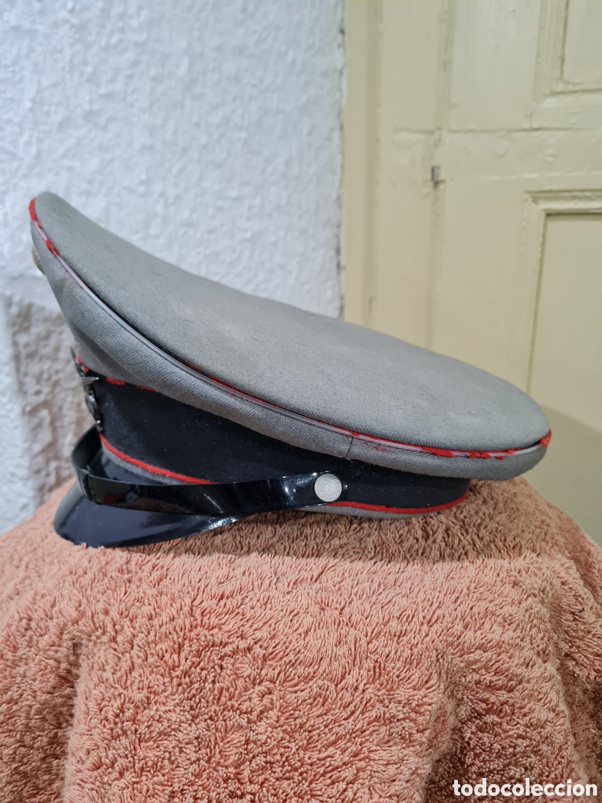 Coleccionismo: Gorro de plato de oficial Aleman - Foto 4