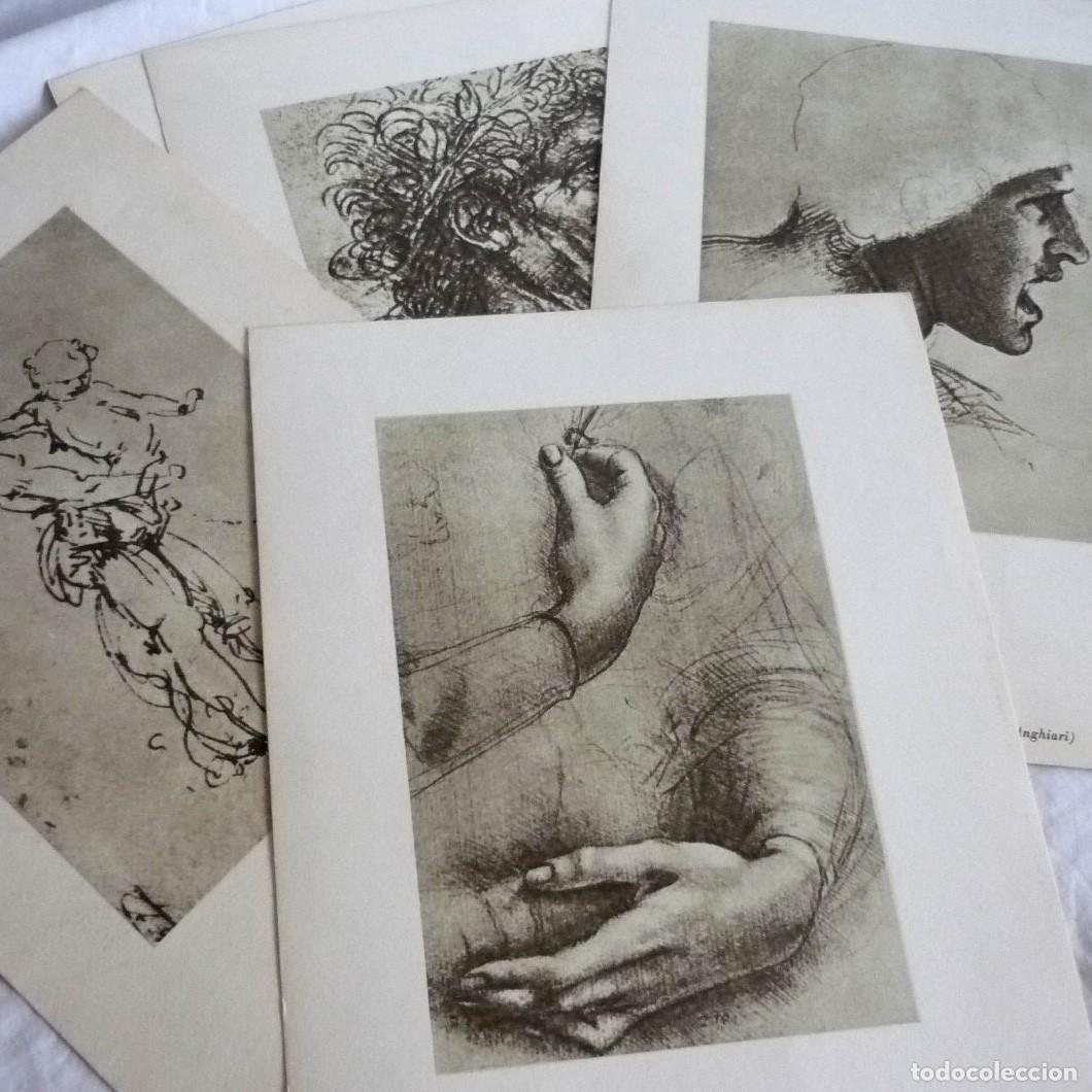 Coleccionismo: 5 l&aacute;minas de dibujos de Leonardo da Vinci - Foto 1