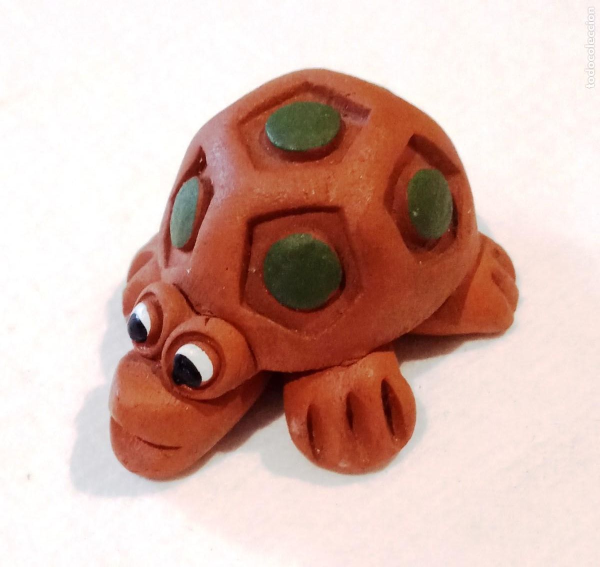 Collecting: TORTUGA - MINIATURA/MINI - CERAMICA BARRO MACIZA DECORADA- VER FOTOS Y DATOS -N&ordm; 73