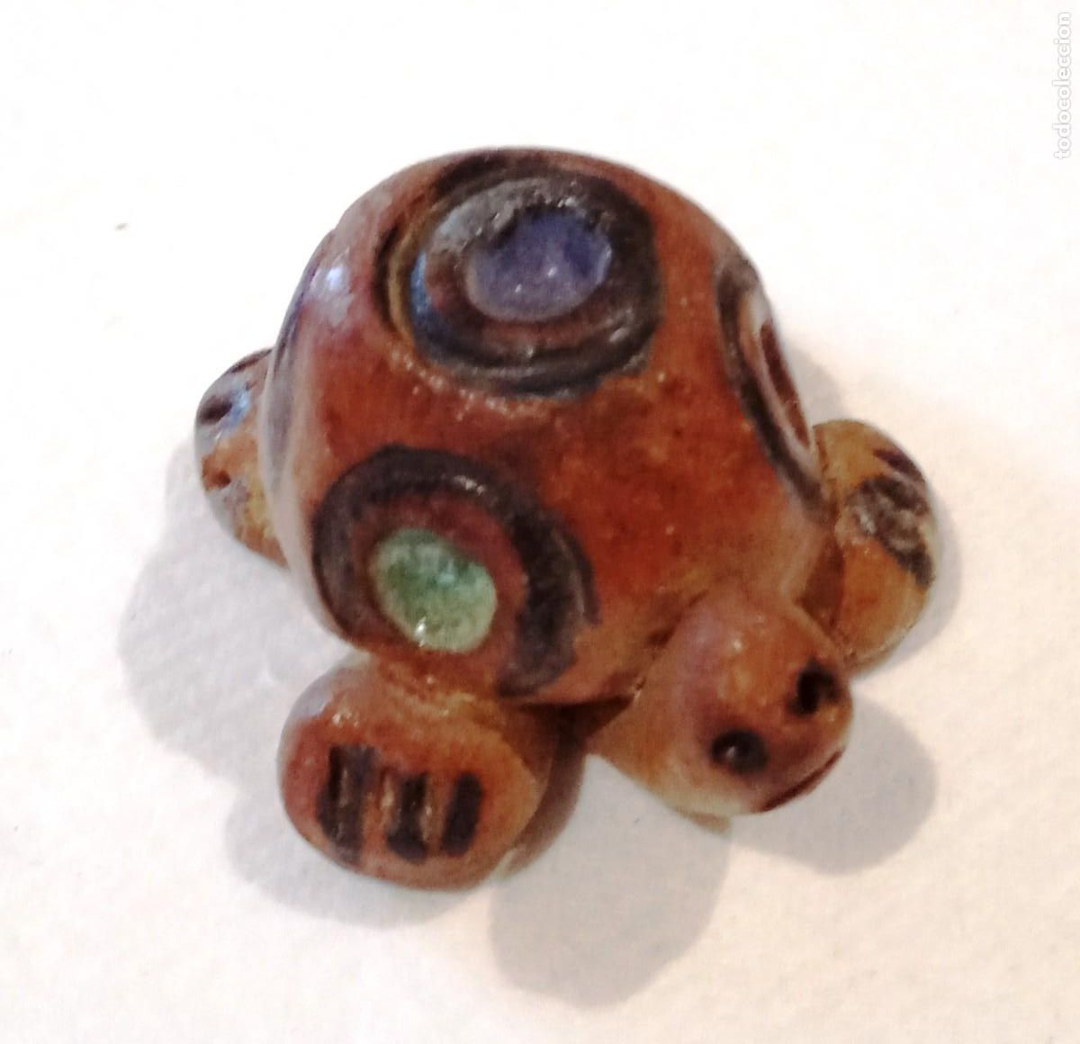 Collecting: TORTUGA - MINIATURA/MINI - CERAMICA BARRO MACIZA DECORADA- VER FOTOS Y DATOS -N&ordm; 49