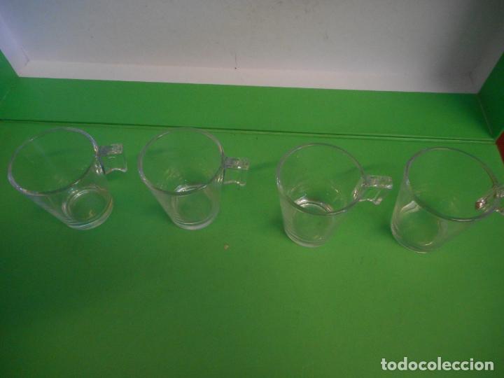 Collectionnisme: 4 COPAS. EN CRISTAL. ALTO 6,5 CM. DIAMETRO 6 CM.