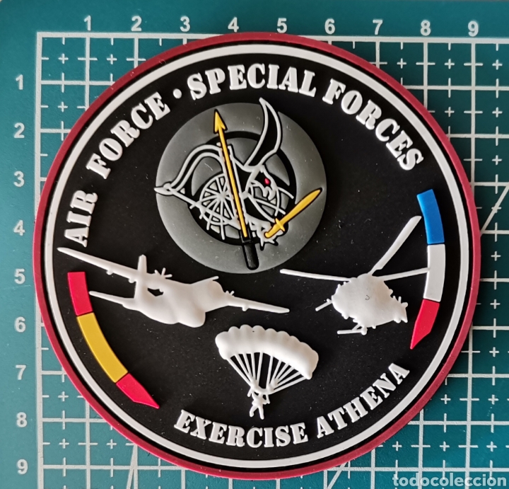 Coleccionismo: Parche goma EXERCISE ATHENA AIR FORCE SPECIAL FORCES EZAPAC Ej&eacute;rcito &Aacute;ire Espa&ntilde;a