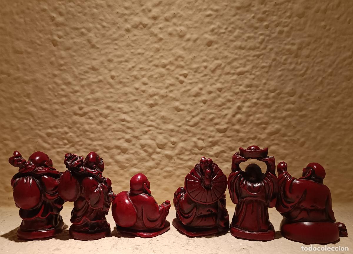 Coleccionismo: LOTE DE 6 PEQUE&Ntilde;OS BUDAS EN PASTA - Foto 4