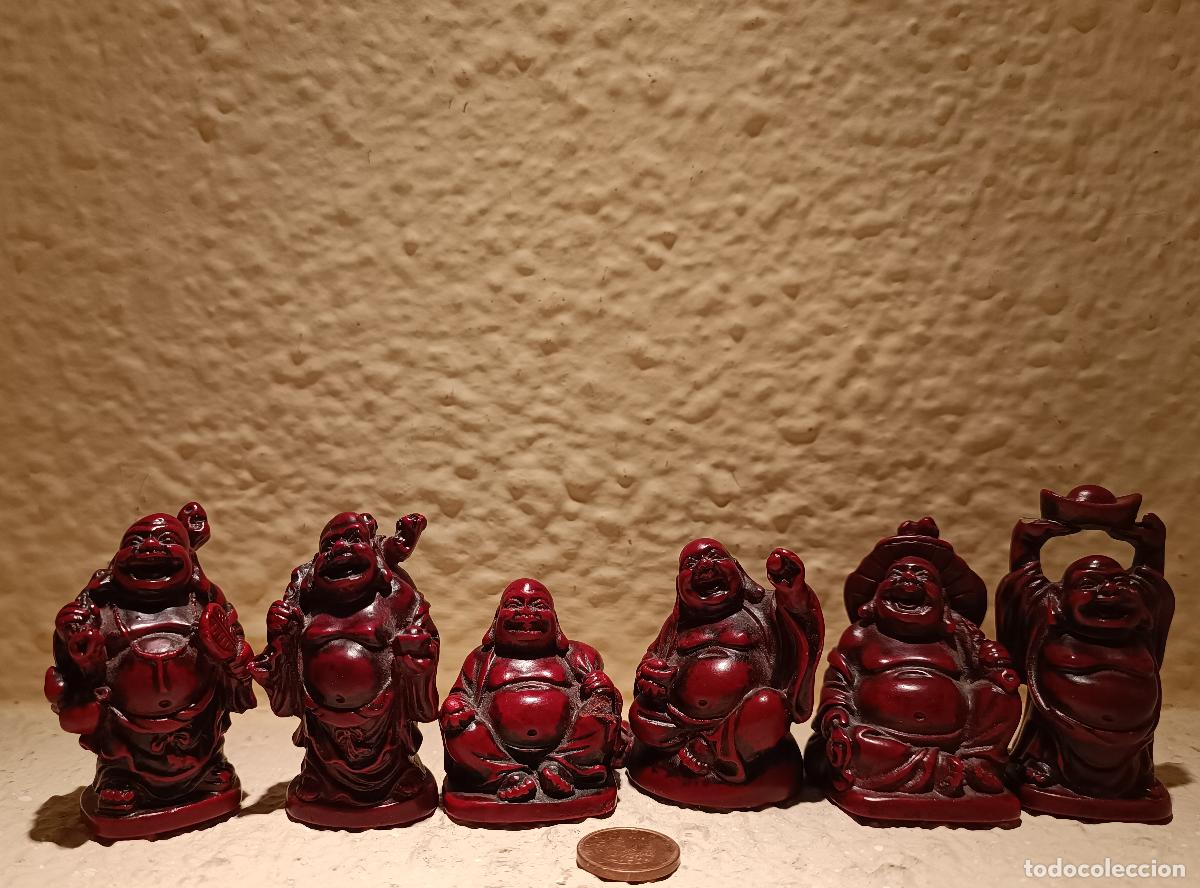 Coleccionismo: LOTE DE 6 PEQUE&Ntilde;OS BUDAS EN PASTA - Foto 5