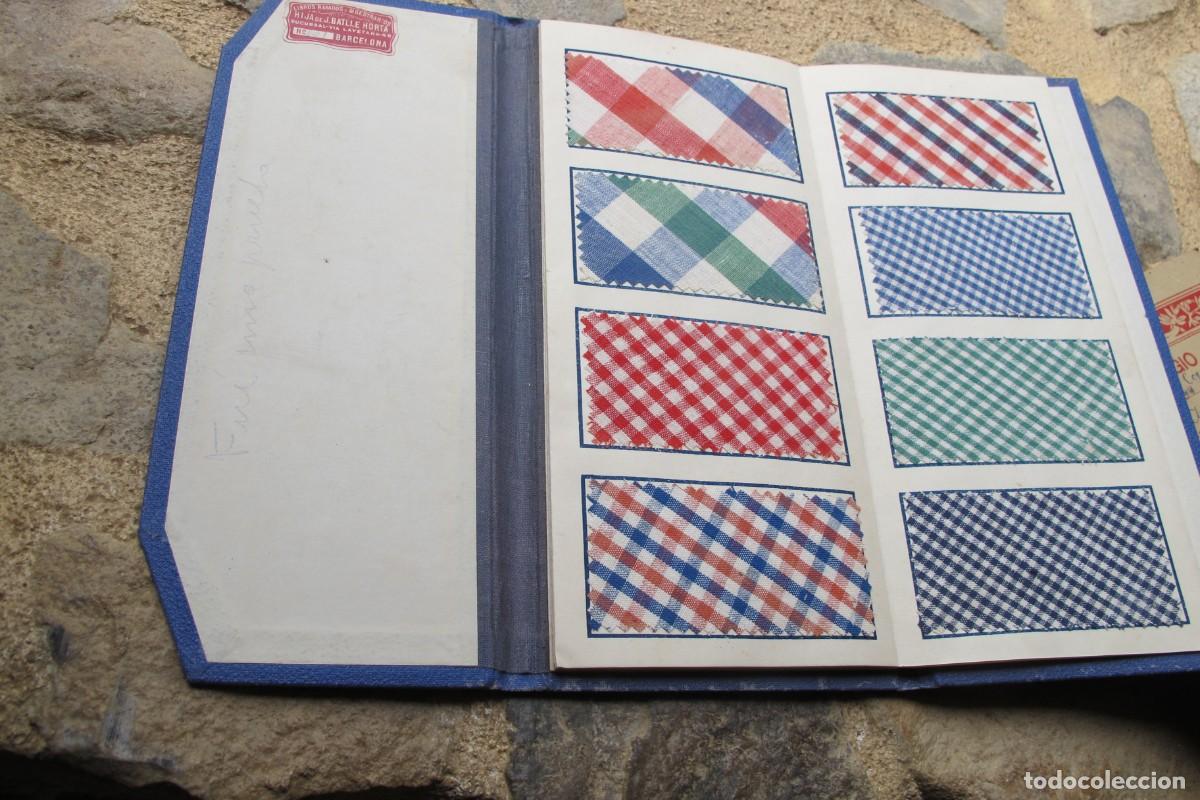 Coleccionismo: CATALOGO TEXTIL DESPLEGABLE CON 44 TIPOS DE TELAS. hija de j. batlle horta. n&ordm; 601 barcelona
