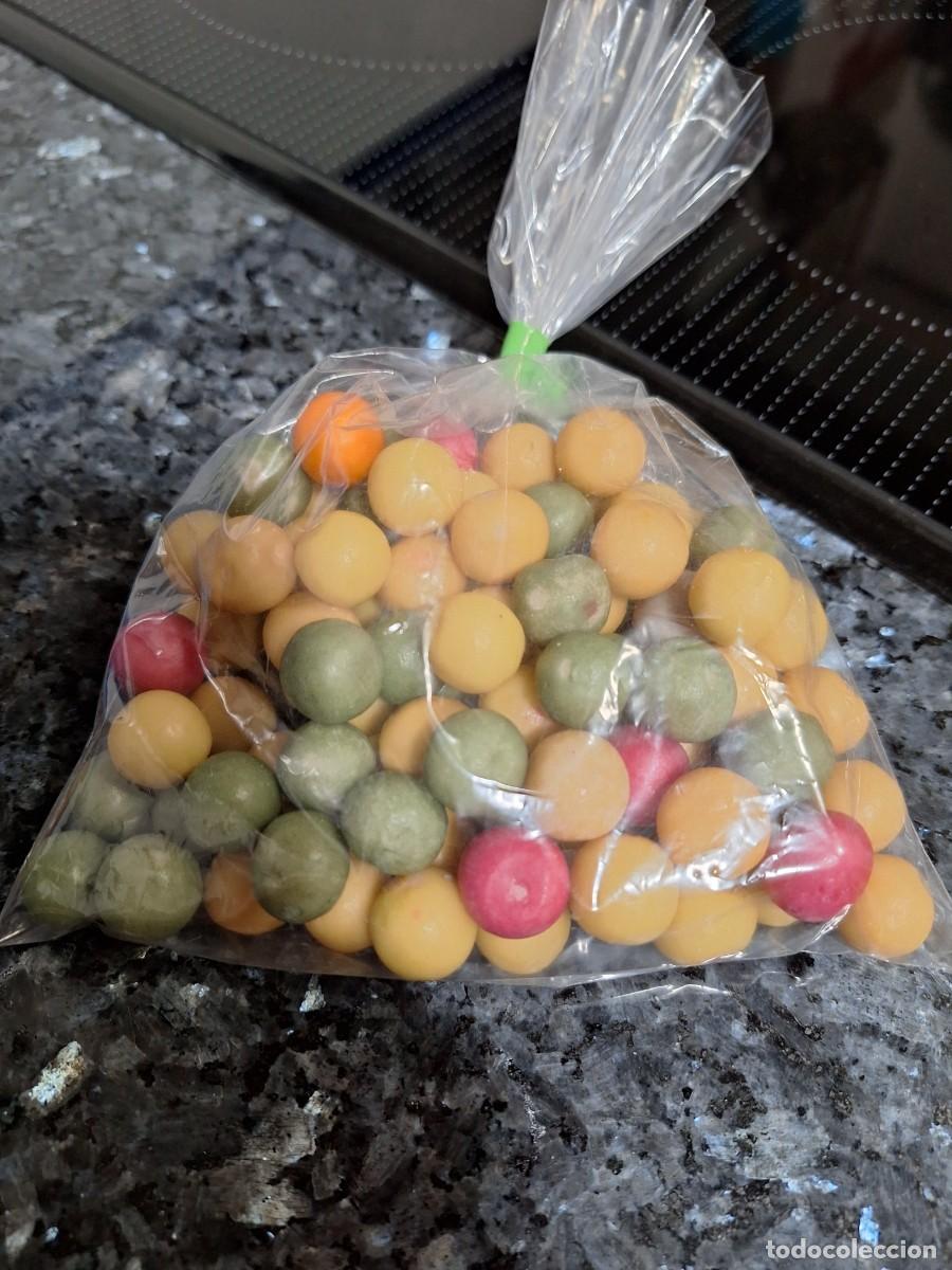 Coleccionismo: Bolsa de antiguos chicles de bola, de las antiguas dispensadores.