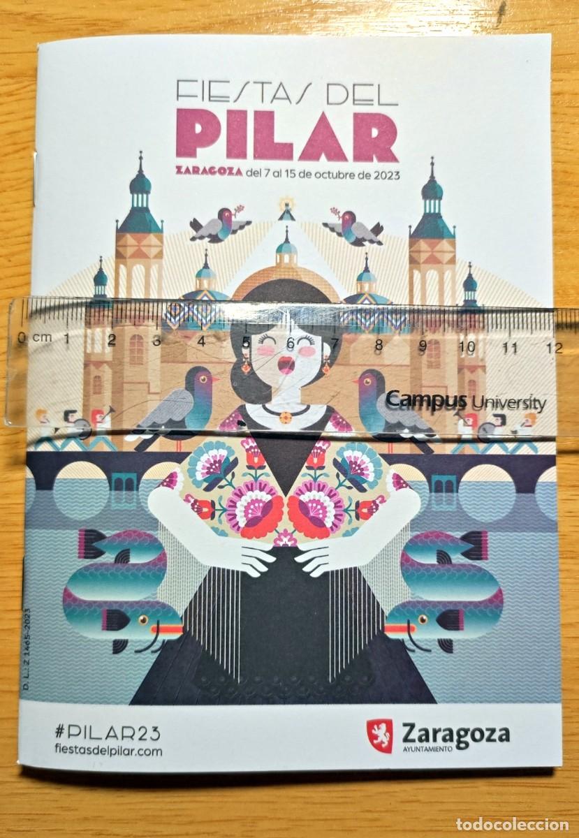 Coleccionismo: PROGRAMA OFICIAL FIESTAS DEL PILAR 2023 ZARAGOZA 12X16,5 CM JOAQUIN SABINA TABURETE TAKO
