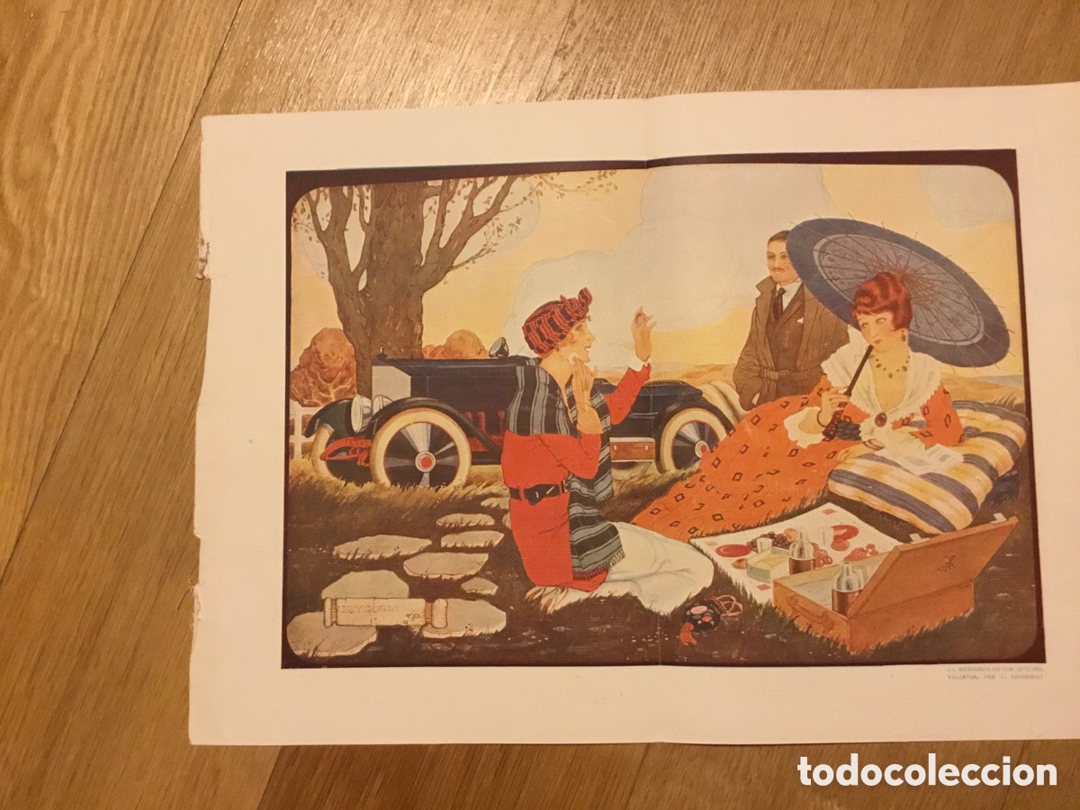 Coleccionismo: LA MERIENDA DE LOS AUTOMOVILISTAS PORJ. LOYGORRI 1921