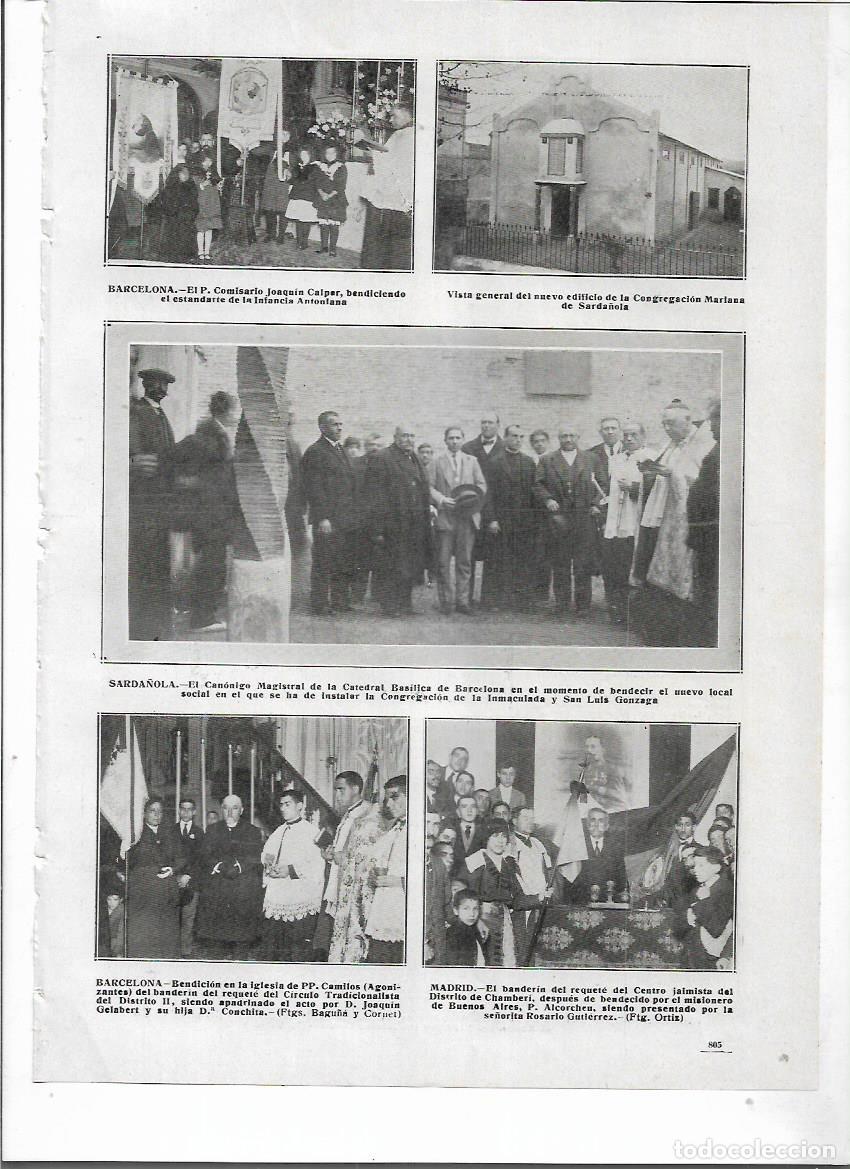 Coleccionismo: A&Ntilde;O 1914 RECORTE PRENSA BARCELONA JOAQUIN CALPER BENDICION ESTANDARTE INFANCIA ANTONIANA