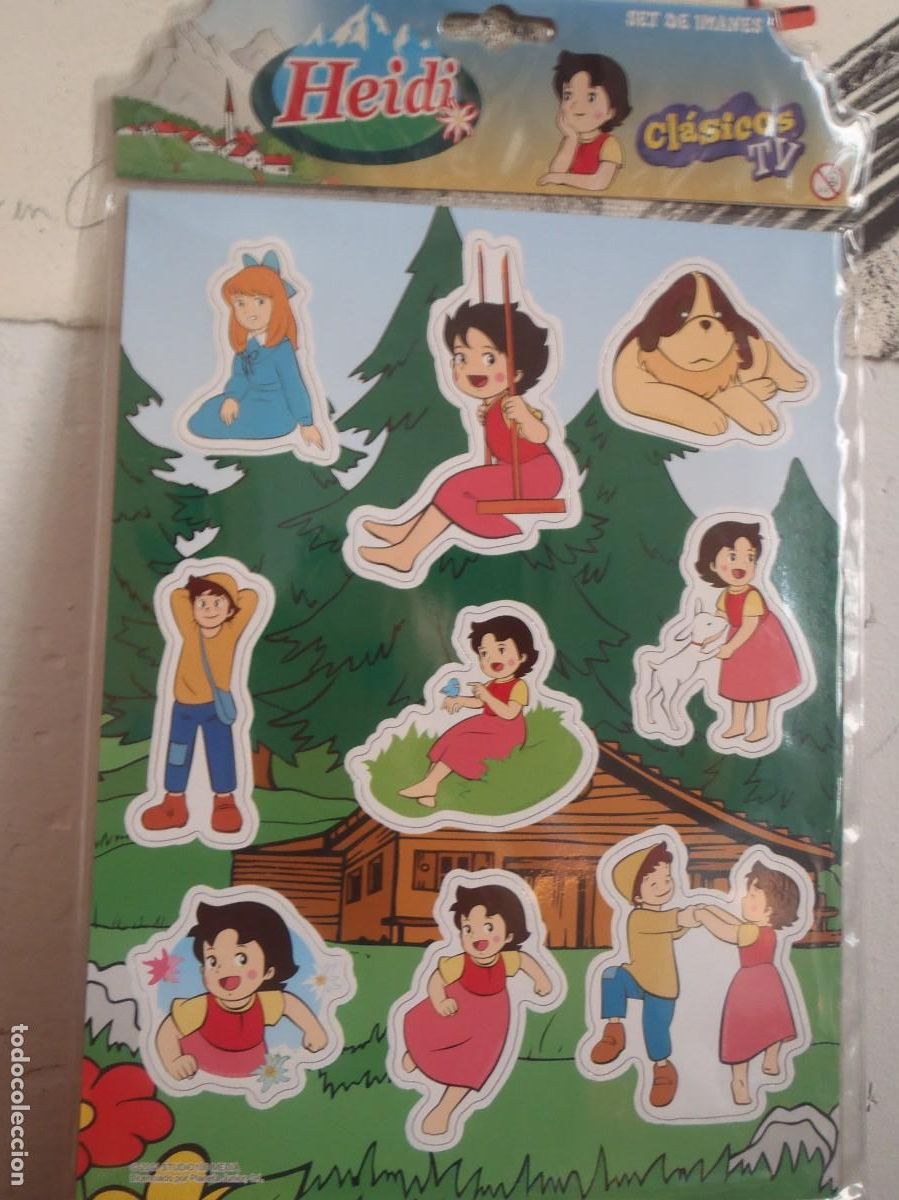 Coleccionismo: HEIDI - SET DE 9 IMANES - CLASICOS TV - PLANETA JUNIOR - 2011