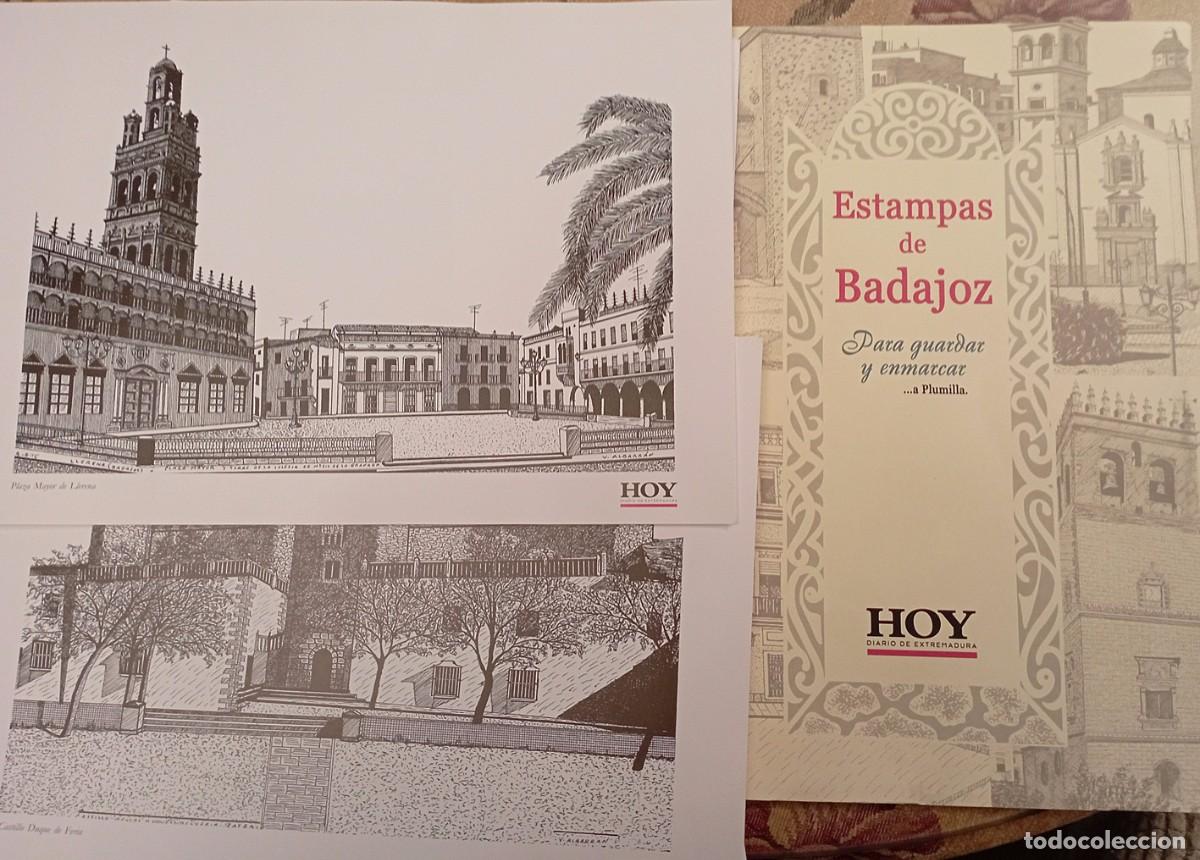 Coleccionismo: Estampas de Badajoz para guardar y enmarcar - Foto 1