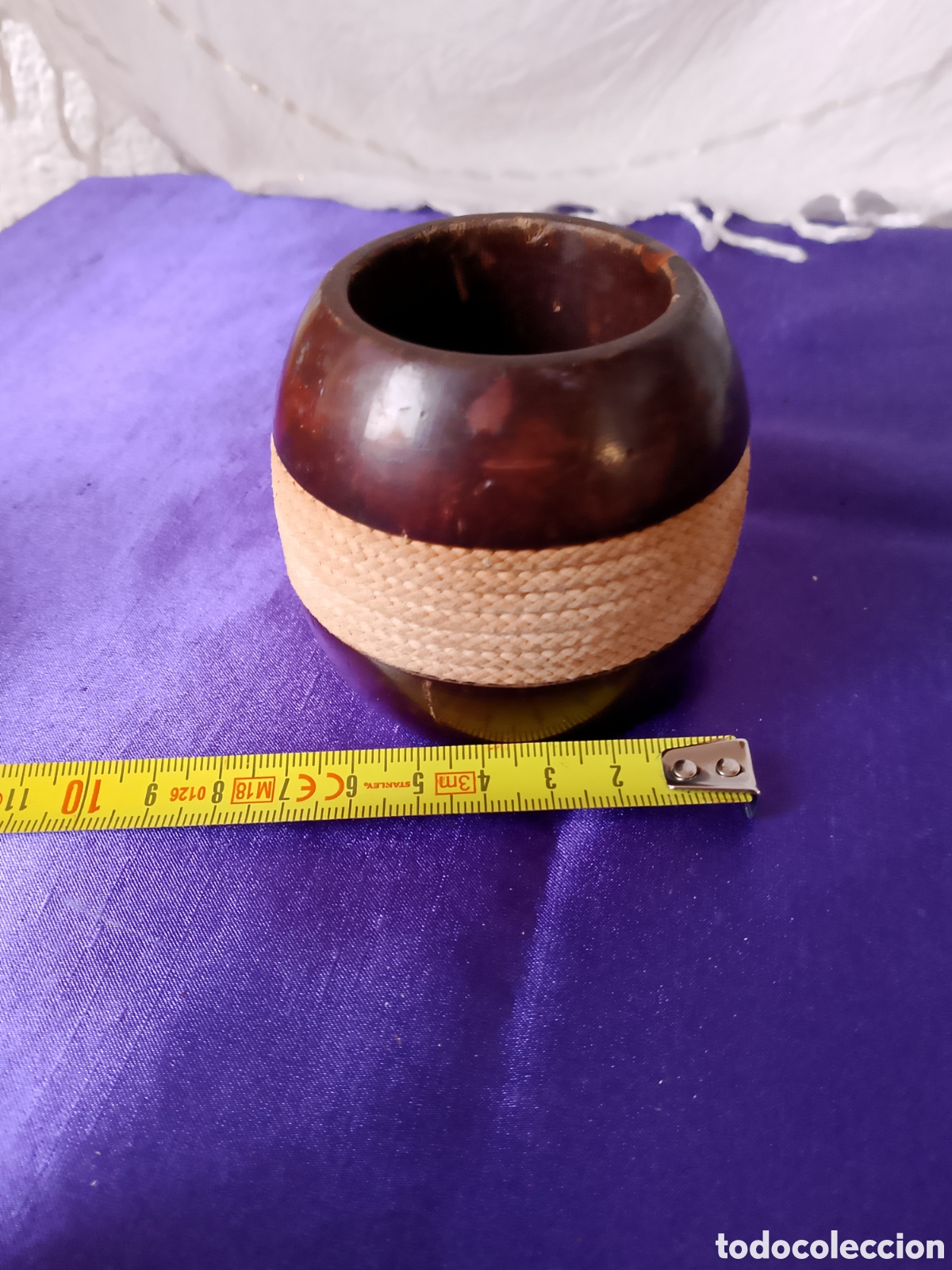 Coleccionismo: Antigua pitillera de mesa de madera noble - Foto 3