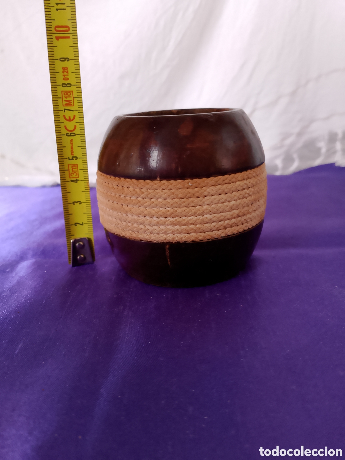 Coleccionismo: Antigua pitillera de mesa de madera noble - Foto 4