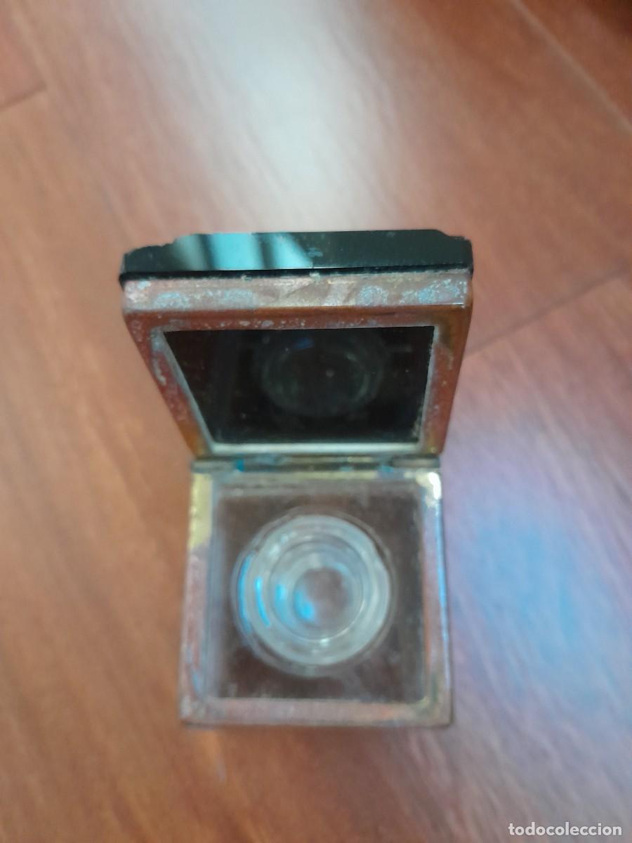 Coleccionismo: tintero antiguo con tapa - Foto 4