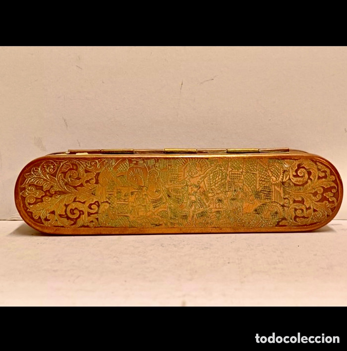 Coleccionismo: Caja de tabaco holandesa.Lat&oacute;n. S. XVIII