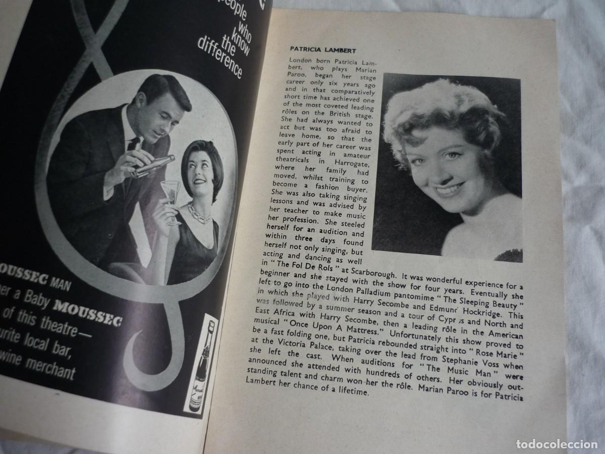 Coleccionismo: Programa Teatro Adelphi The Music Man 1961 Londres - Foto 5
