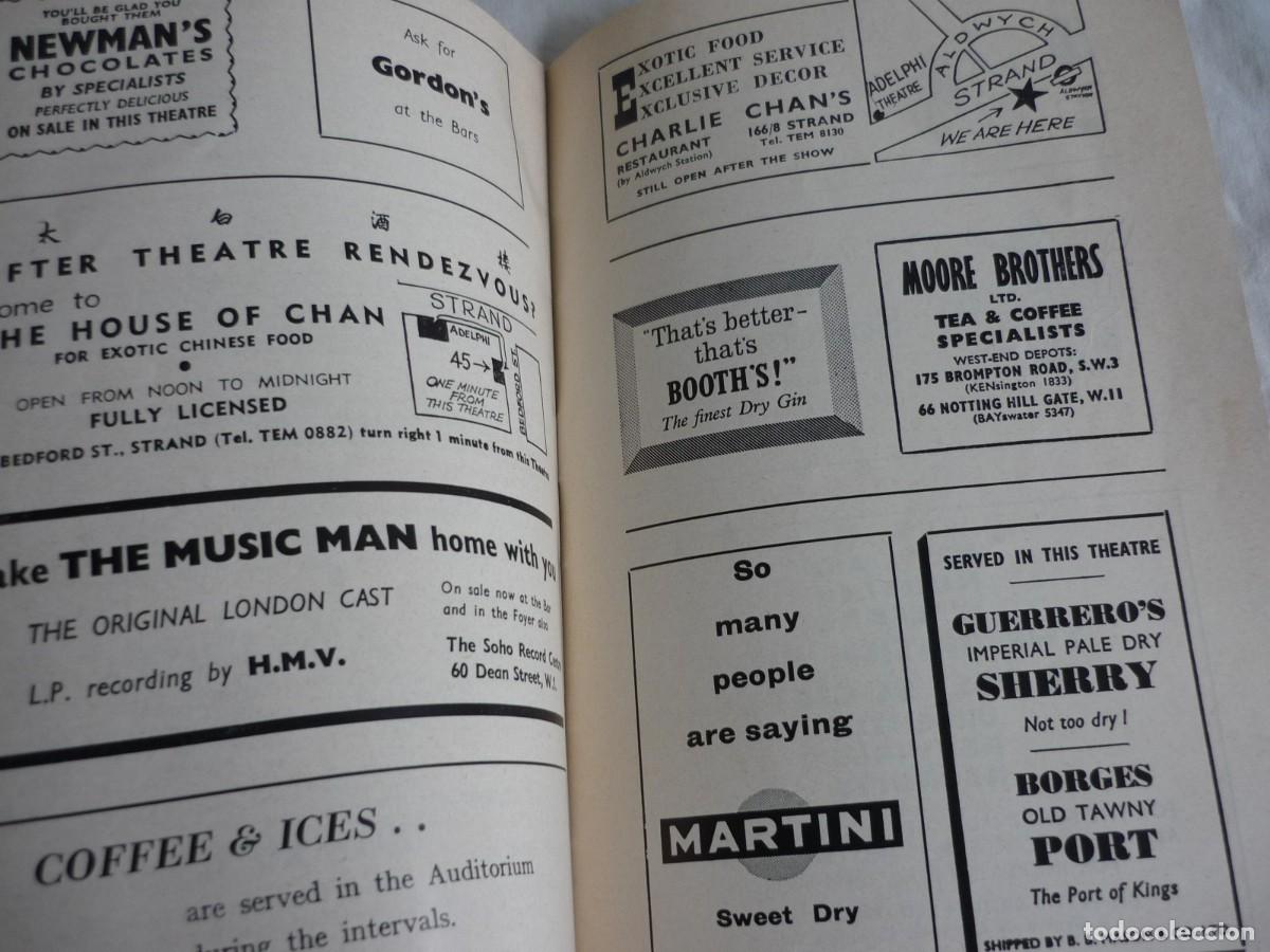 Coleccionismo: Programa Teatro Adelphi The Music Man 1961 Londres - Foto 7
