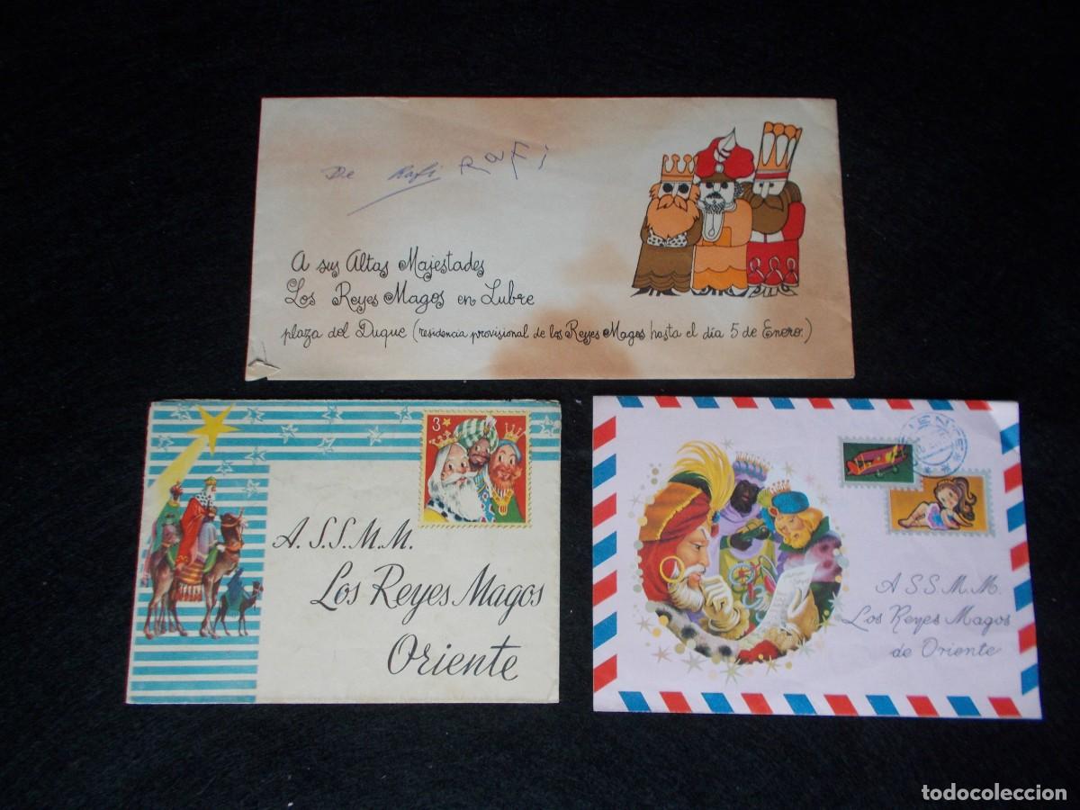 Coleccionismo: 3 ANTIGUO SOBRE CARTA REYES MAGOS. SOBRES ANTIGUOS. VER FOTOS