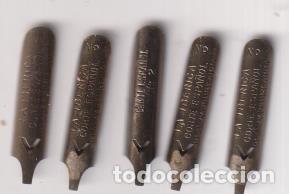 Coleccionismo: Lote de 5 Plumillas tipo corte Espa&ntilde;ol - Foto 1