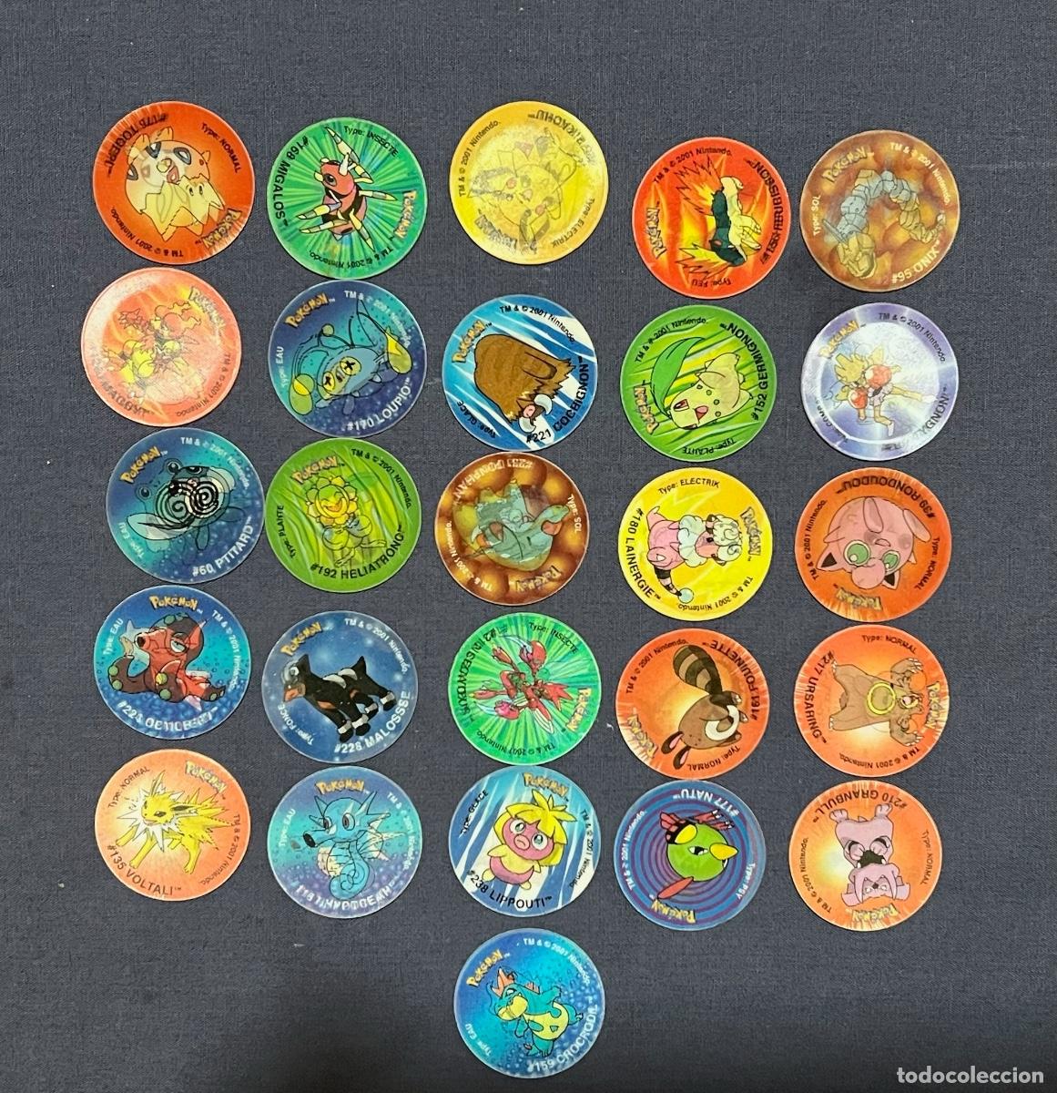 26 tazos pokemon attack . tazo pokémon league 1 - Acheter Autres jouets  anciens et jeux de collection sur todocoleccion