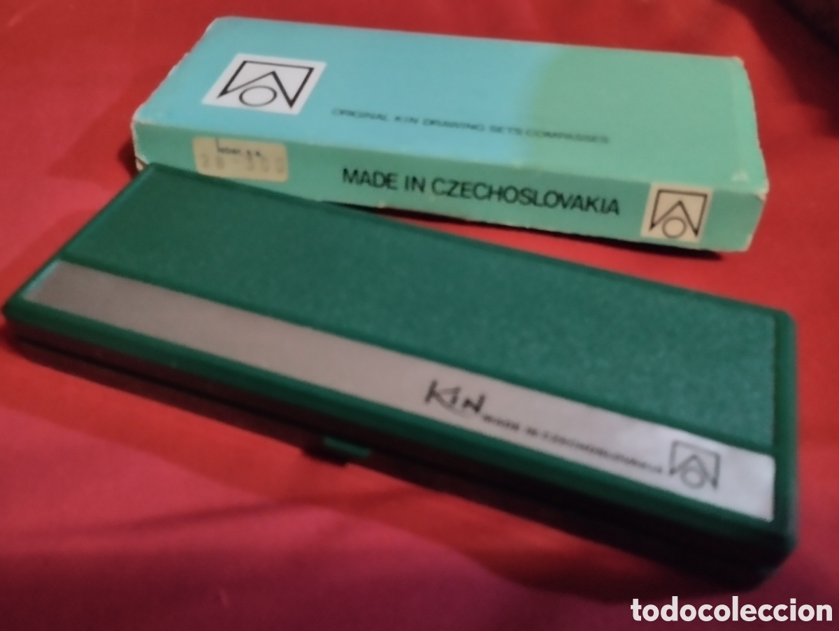 Coleccionismo: KIN CAJA CON COMPAS MARCA CHECA. SIN USAR - Foto 3