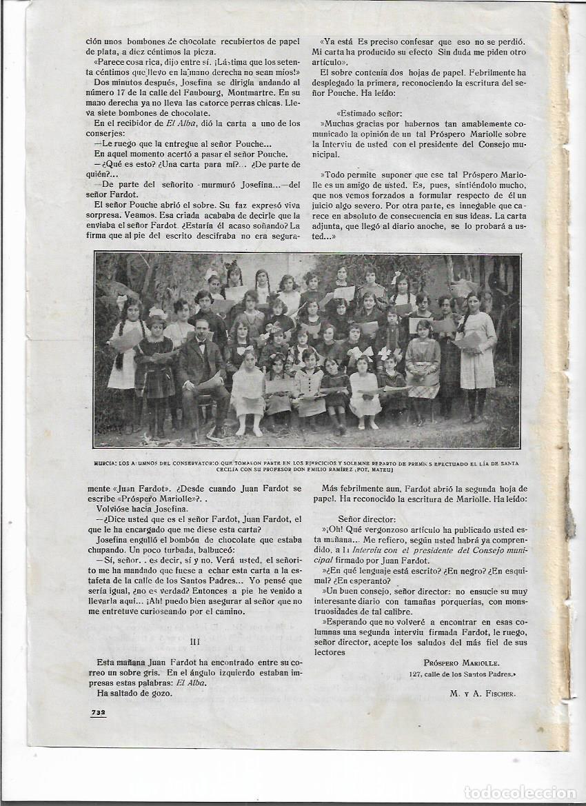 Colecionismo: A&Ntilde;O 1919 RECORTE PRENSA MURCIA ALUMNOS CONSERVATORIO DE MUSICA PROFESOR EMILIO RAMIREZ