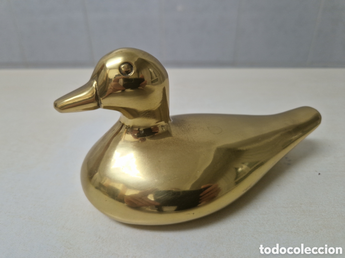 Coleccionismo: PATO DE BRONCE 15 CM