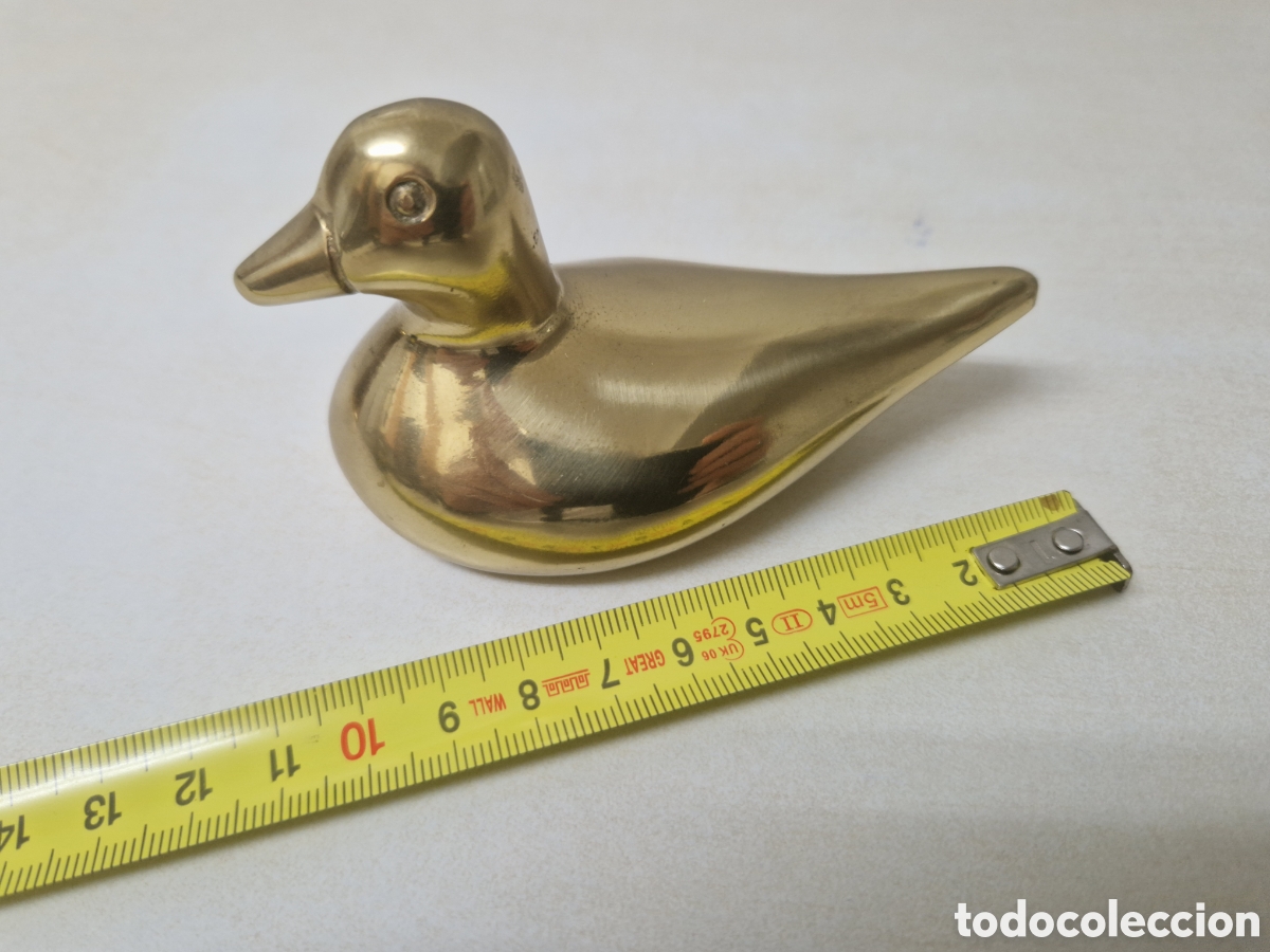 Coleccionismo: PATO EN BRONCE DE 10 CM - Foto 2