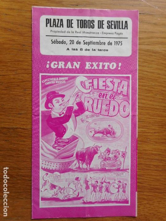 Coleccionismo: PLAZA TOROS SEVILLA 1975. PAYASOS CIRCO. EL KALA. PAKETY Y SANTY. MISTER CHISPA Y DON JOSE.