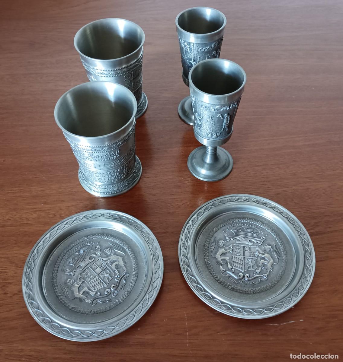 Coleccionismo: VASOS, COPAS, PLATILLOS DE ZINC - Foto 1