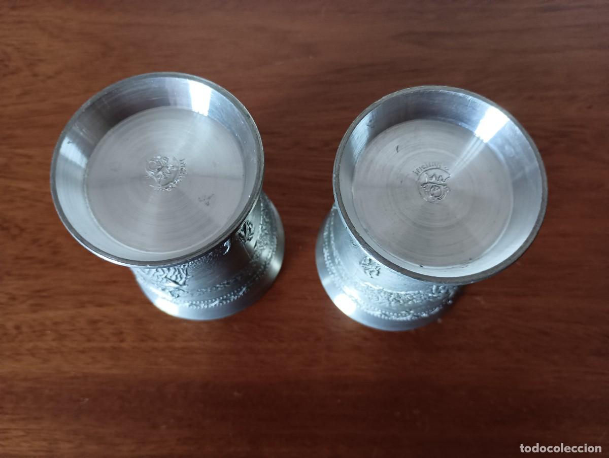 Coleccionismo: VASOS, COPAS, PLATILLOS DE ZINC - Foto 6