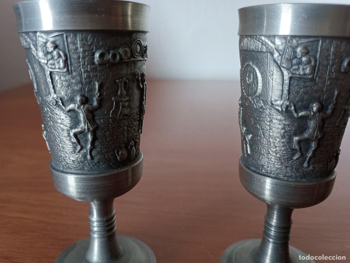 Coleccionismo: VASOS, COPAS, PLATILLOS DE ZINC - Foto 12
