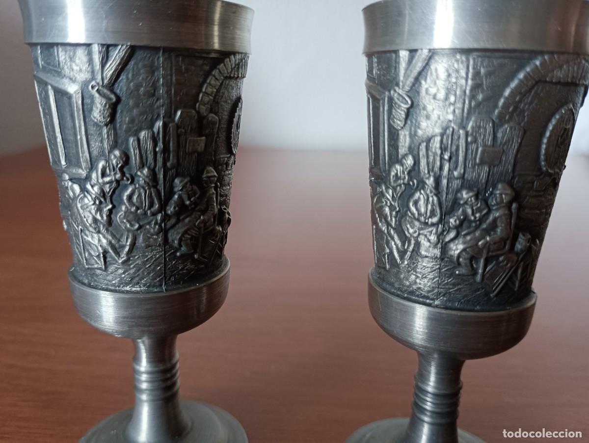 Coleccionismo: VASOS, COPAS, PLATILLOS DE ZINC - Foto 13