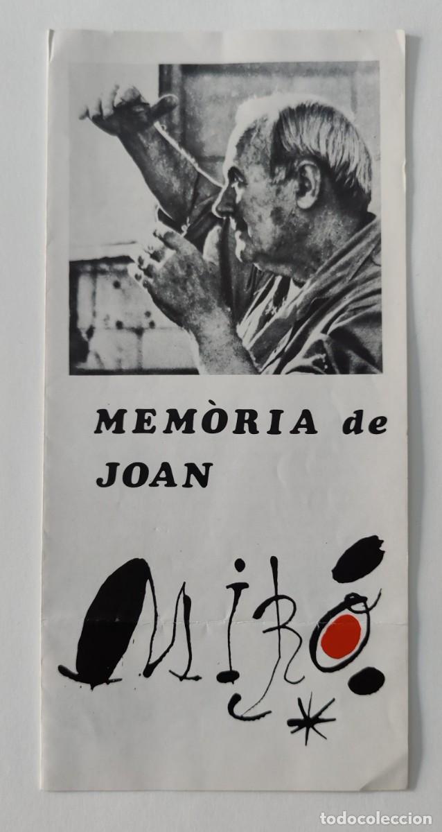 Coleccionismo: Triptico. En Memoria a Joan Miro. - Foto 1