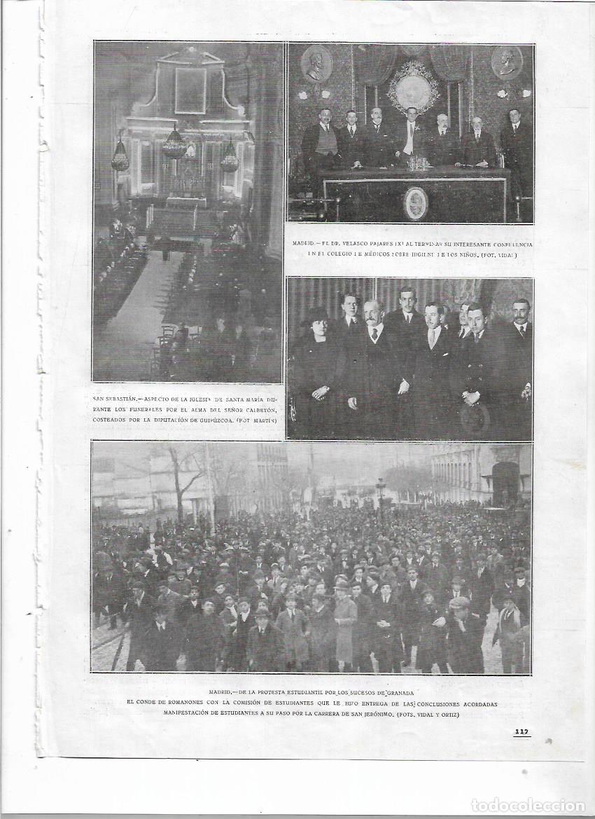 Colecionismo: A&Ntilde;O 1919 RECORTE PRENSA MADRID CONFERENCIA DOCTOR VELASCO PAJARES SOBRE LA HIGIENE INFANTIL