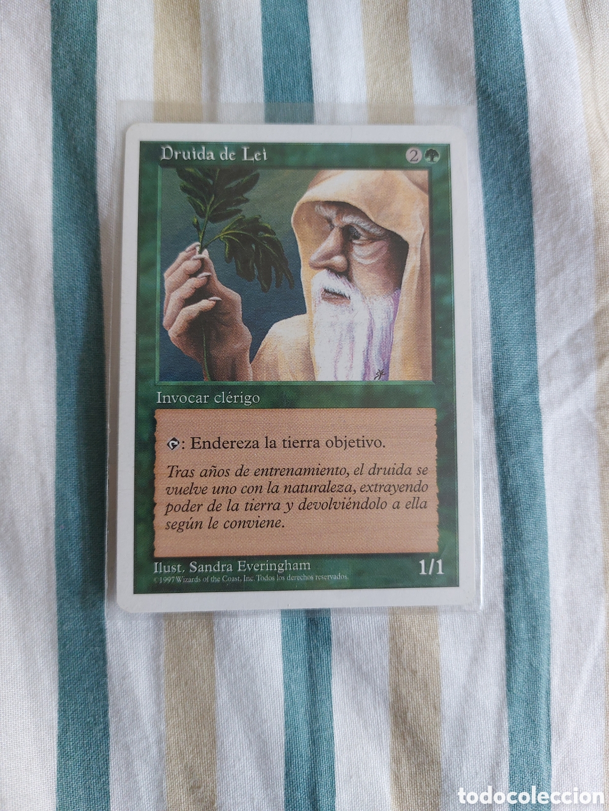 Collecting: DRUIDA DE LEI - INVOCAR CLERIGO - MAGIC THE GATHERING ILUST. SANDRA EVERINGHAM