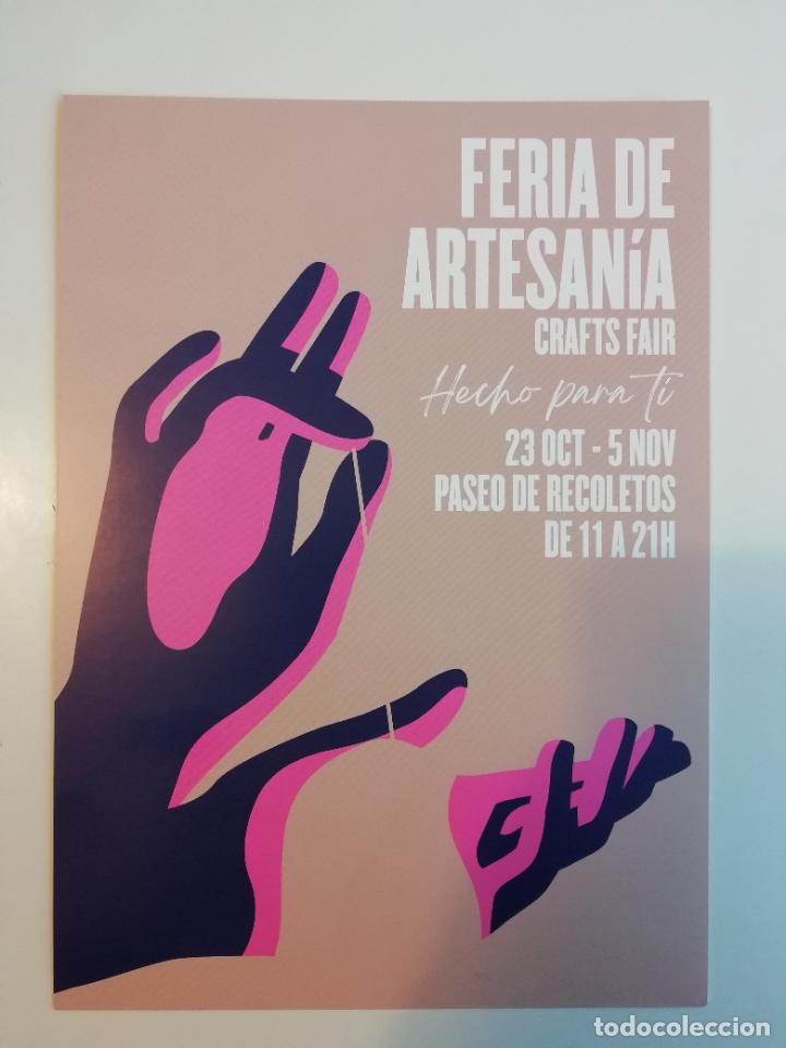 Sammelleidenschaft Papier: Hoja volandera Feria de Artesan&iacute;a Hecho para ti Paseo de Recoletos Madrid Oto&ntilde;o 2023