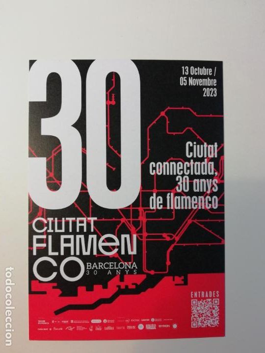 Collecting paper: Hoja volandera 30 edici&oacute;n Ciutat Flamenco Barcelona Ciutat connectada 30 anys de flamenco Oto&ntilde;o 2023